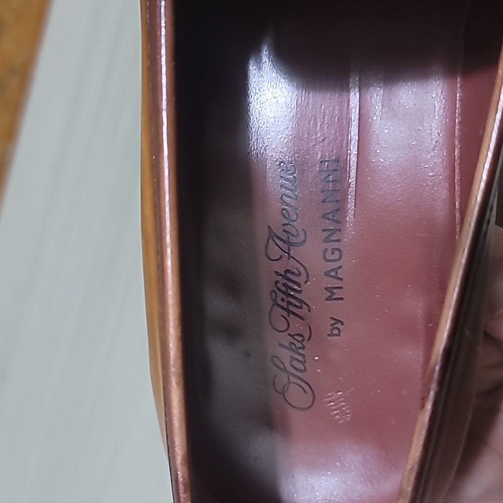 Magnanni Mens Brown Leather Loafers 8M. - Picture 10 of 14